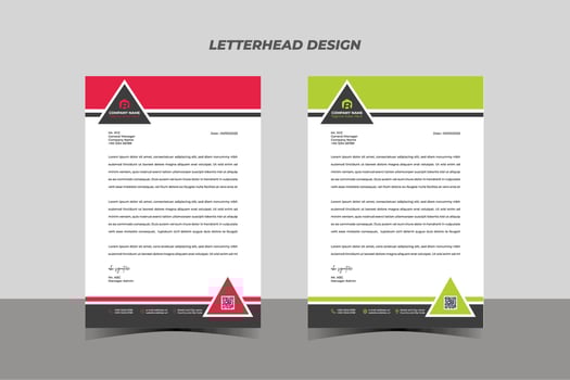 Modern Letterhead Design Business Template vector