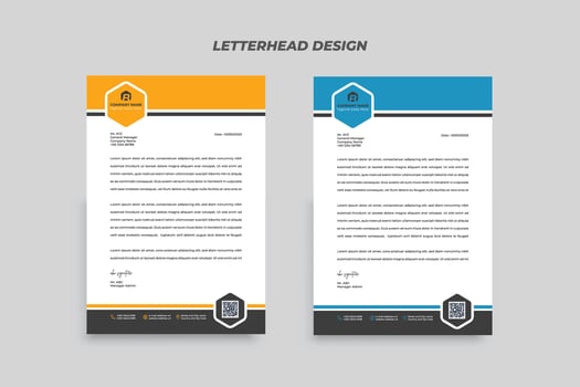 Modern Letterhead Design Business Template vector