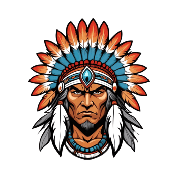 AI generated Indian Tribal Fighters for Fresh Printed T-Shirts yuuk png