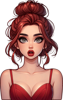AI generated Comic Style Pop girl surprised Clipart. This versatile design is ideal for prints, t-shirt designs, mug making, and many other tasks. png