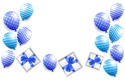 Balloons background flat lay style for party events, holidays, birthdays, etc png