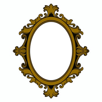 vintage frame ornament circle design vector format