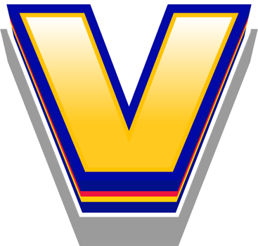 Yellow Light Layered Alphabet Letter V png