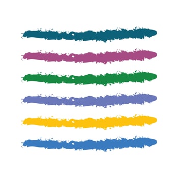 Colorful watercolor splashes. Colorful vector watercolor brush strokes. Rainbow colors watercolor paint. Highlight brush strokes is isolated on a white background