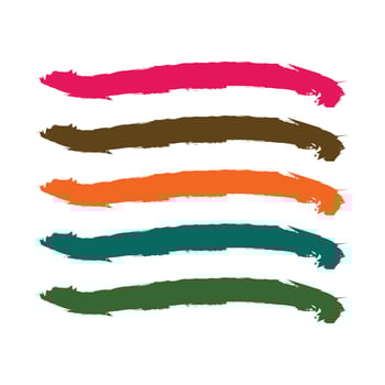 Colorful watercolor splashes. Colorful vector watercolor brush strokes. Rainbow colors watercolor paint. Highlight brush strokes is isolated on a white background