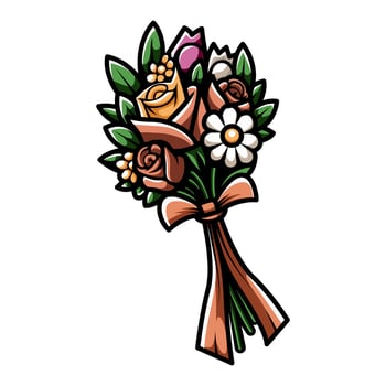 Cartoon flower vector. Vector eps 10