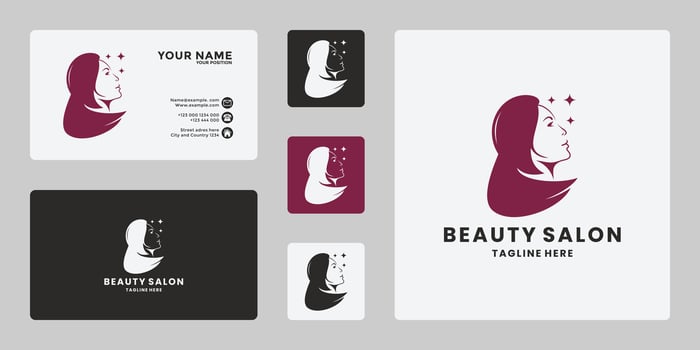 luxury beauty women dream salon spa, pure beauty logo design template vector