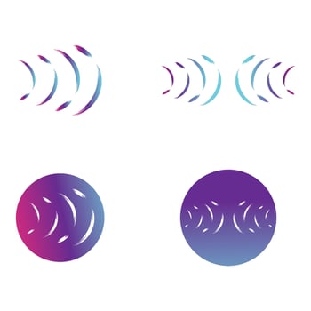 sound wave ilustration logo vector