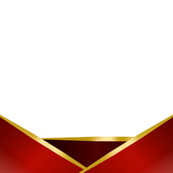 Gold Geometric Footer with Gold Decoration png