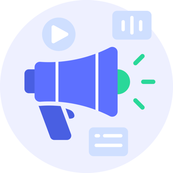 promote advertising campaign modern icon clipart illustration png