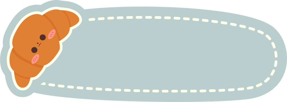 Hand drawn cute notebook label collection png
