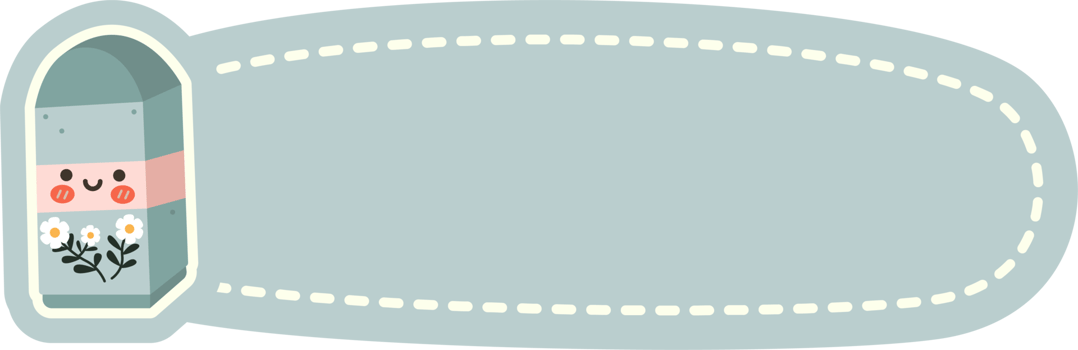 Hand drawn cute notebook label collection png