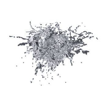 futuristic chrome liquid Abstract metallic shape 3d render png