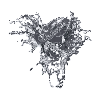 futuristic chrome liquid Abstract metallic shape 3d render png