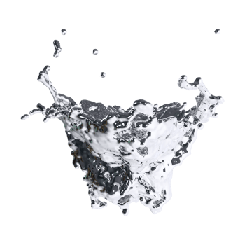 futuristic chrome liquid Abstract metallic shape 3d render png
