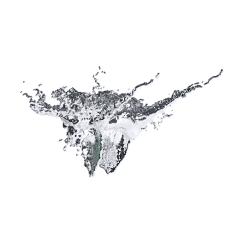 futuristic chrome liquid Abstract metallic shape 3d render png