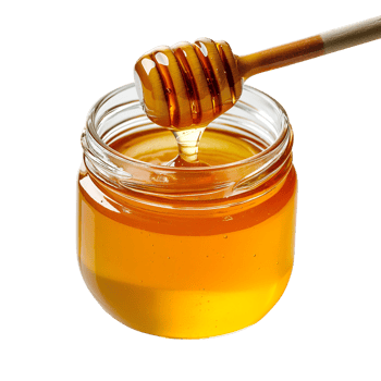 AI generated Delicious Honey Jar with Dipper - Sweet Organic Beehive Product png