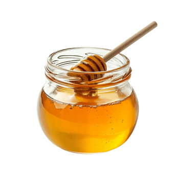 AI generated Delicious Honey Jar with Dipper - Sweet Organic Beehive Product png