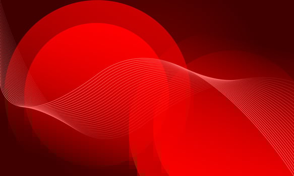 Abstract red circle line wave design modern futuristic background vector