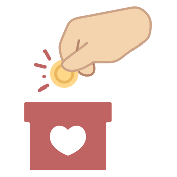 Charity icon illustration png