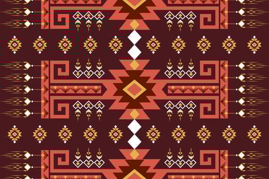 Ethnic seamless pattern. Tribal background. Aztec ornament. Geometric design. vector