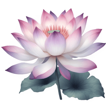 AI generated Beautiful blooming lotus flowers, with glowing colors, for printing or social media posts png