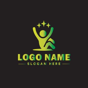 Health logo clinic medical wellness fitness spa yoga sports logo and icon symbol clean flat modern minimalist business logo design editable vector