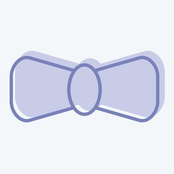 Icon Bow Tie. related to Ireland symbol. two tone style. simple design editable. simple illustration vector