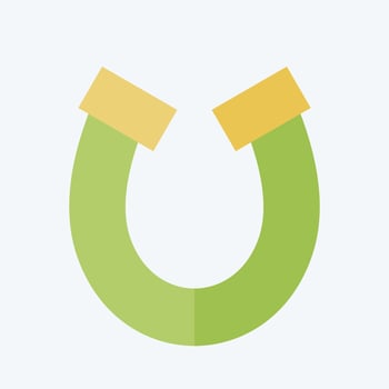 Icon Horse Shoe. related to Ireland symbol. flat style. simple design editable. simple illustration vector