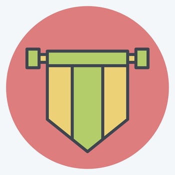 Icon Banner. related to Ireland symbol. color mate style. simple design editable. simple illustration vector