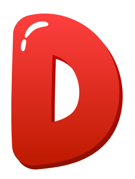 Alphabet Cute For Kids Letter D png