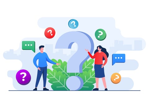 People asking questions, Frequently asked questions concept flat illustration vector template, FAQ concept for landing page, mobile app, web banner, infographics