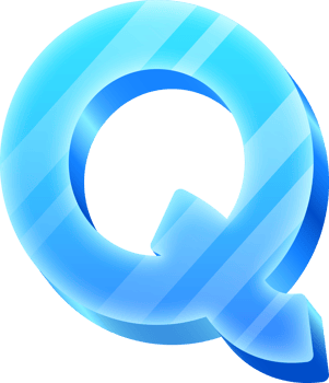 Ice Alphabet Letter Q png