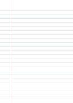 a lined paper with a blank page vector