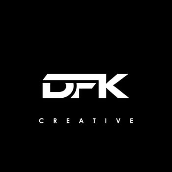 DFK Letter Initial Logo Design Template Vector Illustration