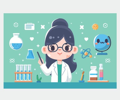 Vector International Day of Women in Science Illustration