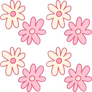 colorful cute flower. cartoon icon png