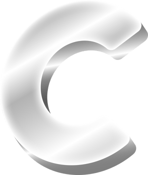 Silver Alphabet Letter C png