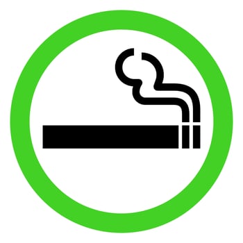 Vector Smoking Area Sign Illustration