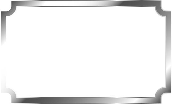 Silver Metal Border Frame png