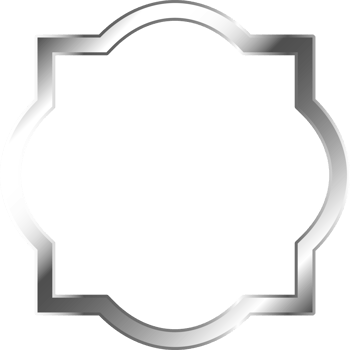 Silver Metal Border Frame png