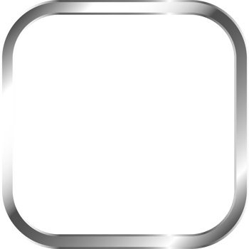 Silver Metal Border Frame png