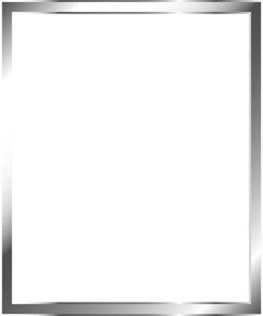 Silver Metal Border Frame png