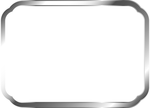 Silver Metal Border Frame png