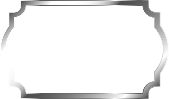 Silver Metal Border Frame png