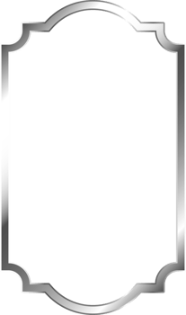 Silver Metal Border Frame png