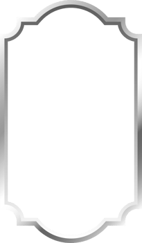 Silver Metal Border Frame png