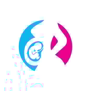 Pregnant mother logo icon, vector illustration design