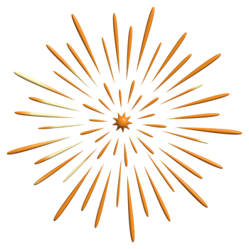 Firework symbol chinese new year decoration element png