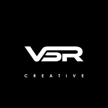VSR Letter Initial Logo Design Template Vector Illustration